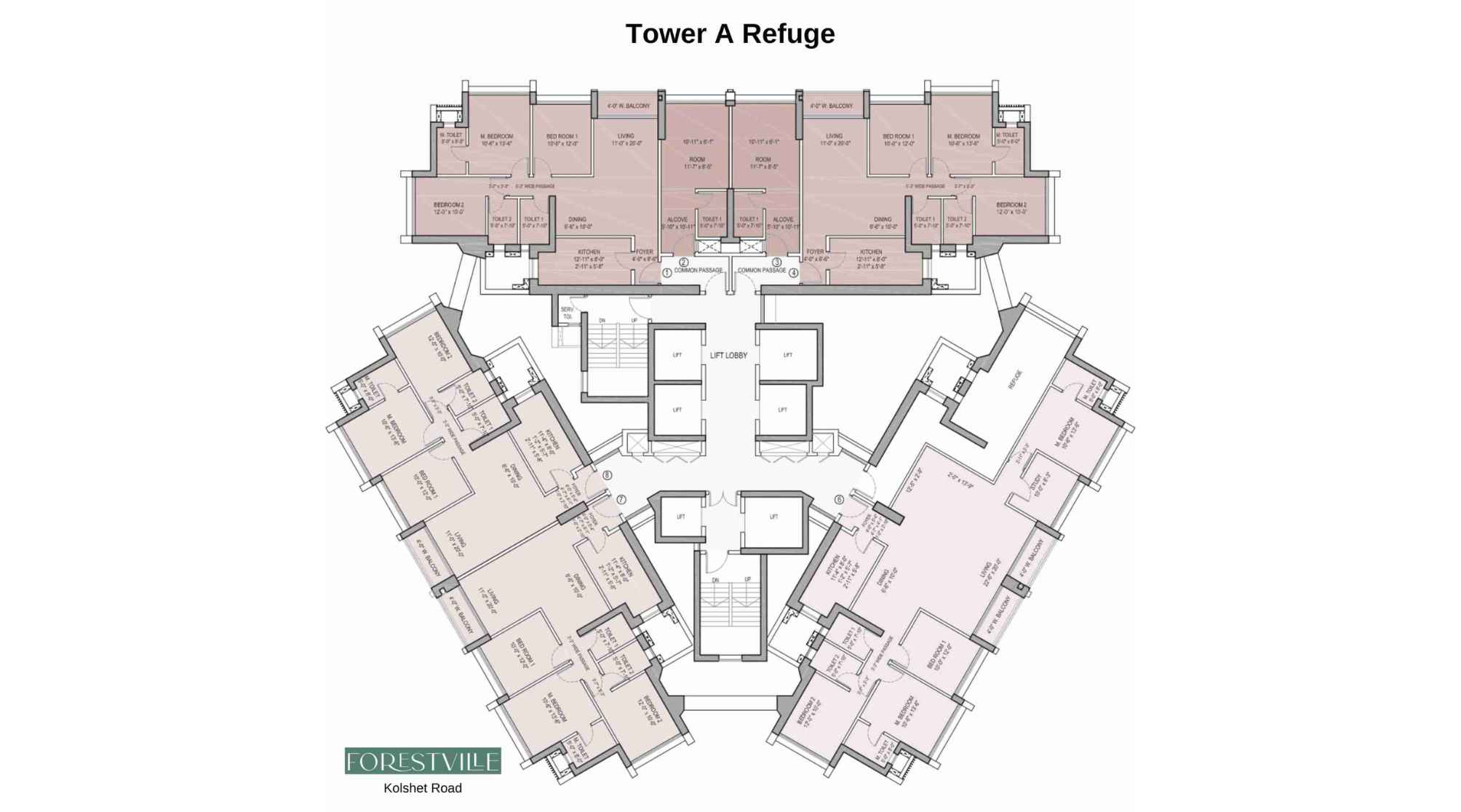 Oberoi-Forestville-Floor-Plan-Tower-A-Refuge
