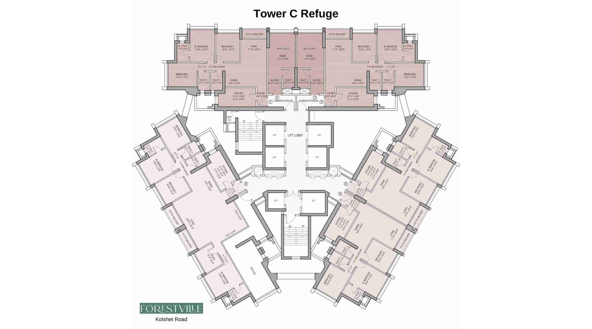 Oberoi-Forestville-Floor-Plan-Tower-C-Refuge